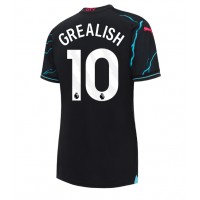 Camiseta Manchester City Jack Grealish #10 Tercera Equipación Replica 2023-24 para mujer mangas cortas